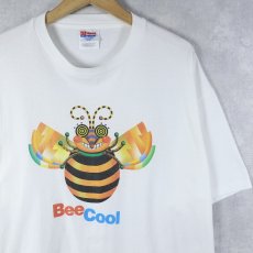 画像1: 90's "BeeCool" イラストプリントＴシャツ XL (1)