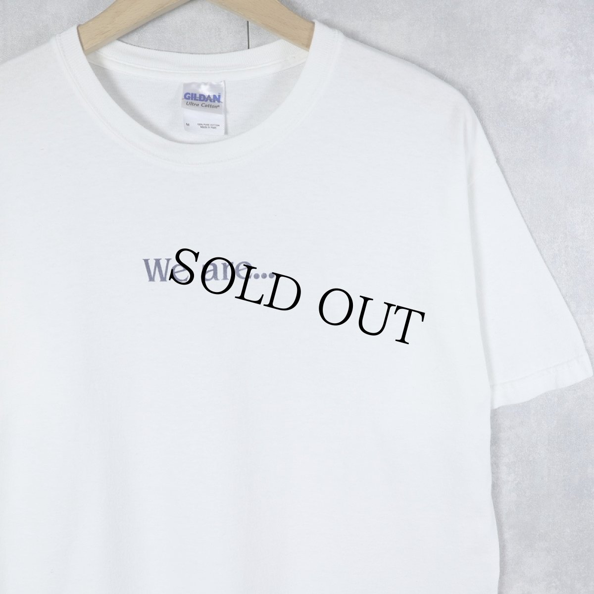 画像1: "We are..." メッセージプリントTシャツ M (1)