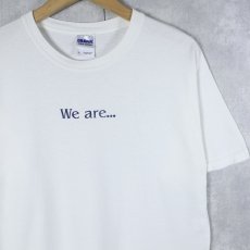 画像1: "We are..." メッセージプリントTシャツ M (1)