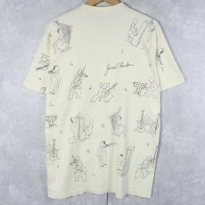画像2: 90's James Thurber アートプリントTシャツ  (2)