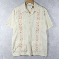 画像1: 80's ROMANI 刺繍 キューバシャツ (1)