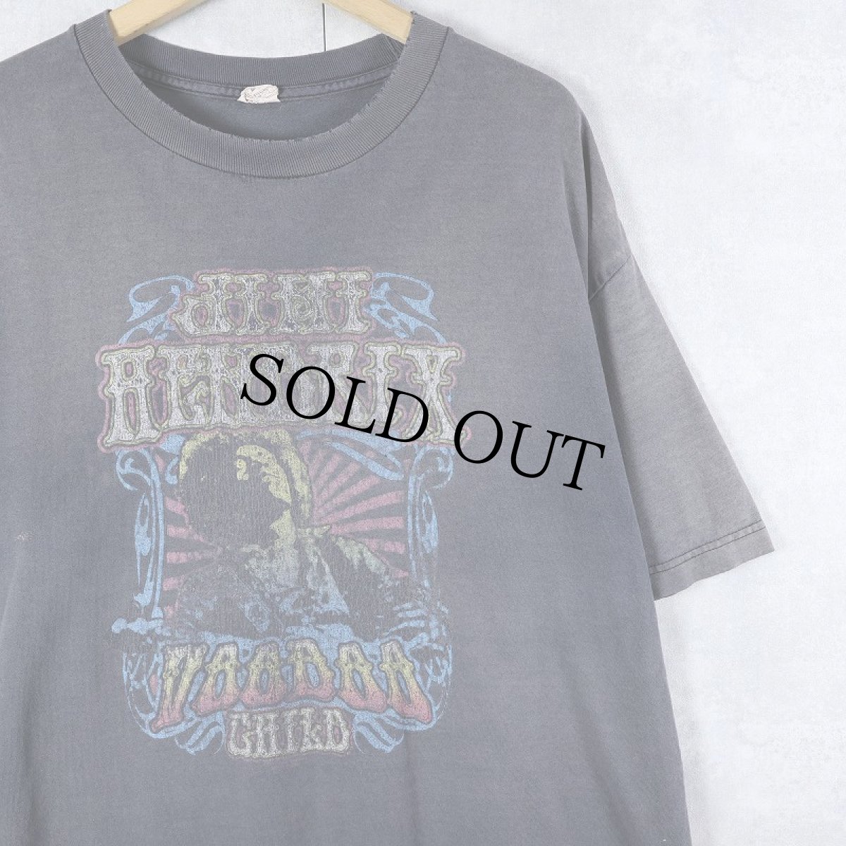 画像1: Jimi Hendrix "Voodoo Child" ミュージシャンプリントTシャツ BLACK XL (1)