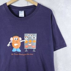 画像1: Mr.Potato Head キャラクタープリントTシャツ L (1)