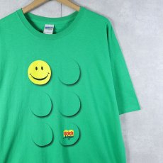 画像1: Brick Magic スマイル 企業プリントTシャツ XL (1)