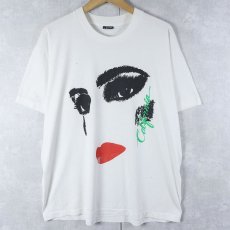 画像1: 90's "California" フェイス イラストプリントTシャツ XL (1)
