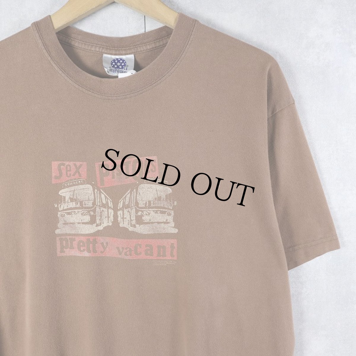 画像1: Sex Pistols "Pretty Vacant" パンクロックバンド アルバムプリントTシャツ L (1)