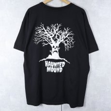 画像2: Haunted Mound USA製 レコードレーベル プリントTシャツ BLACK XL (2)
