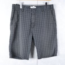 画像1: Calvin Klein チェック柄 シアサッカーショーツ W35 (1)