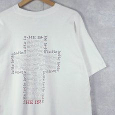 画像1: 90's Aaron Jeoffrey USA製 クリスチャンミュージックデュオ プリントTシャツ XL (1)
