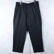 画像1: DOCKERS 2タックスラックス BLACK W34 (1)