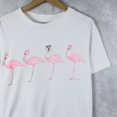 画像1: 90's SEA DOG USA製 フラミンゴプリントTシャツ M (1)