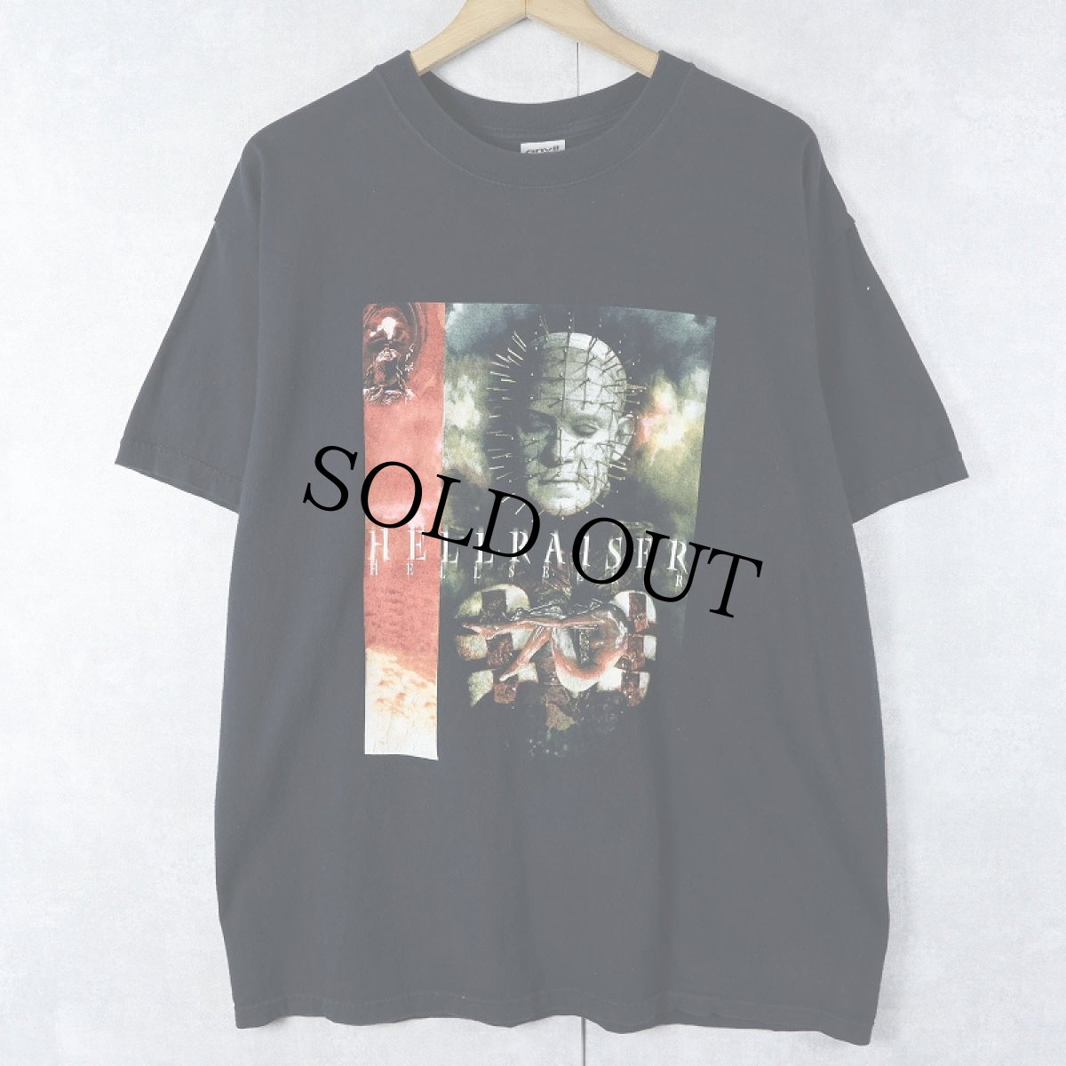 画像1: 2000's Hellraiser ホラー映画 プリントTシャツ BLACK L (1)