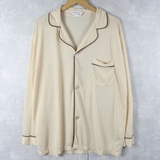 画像1: 70〜80's JCPenney ナイロンオープンカラーシアーシャツ L (1)