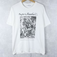 画像1: 2000's Byron Randall "TOMALES REGIONAL HISTORY CENTER" アートプリントTシャツ M (1)
