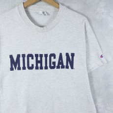画像1: 90's Champion USA製 "MICHIGAN" プリントTシャツ M (1)