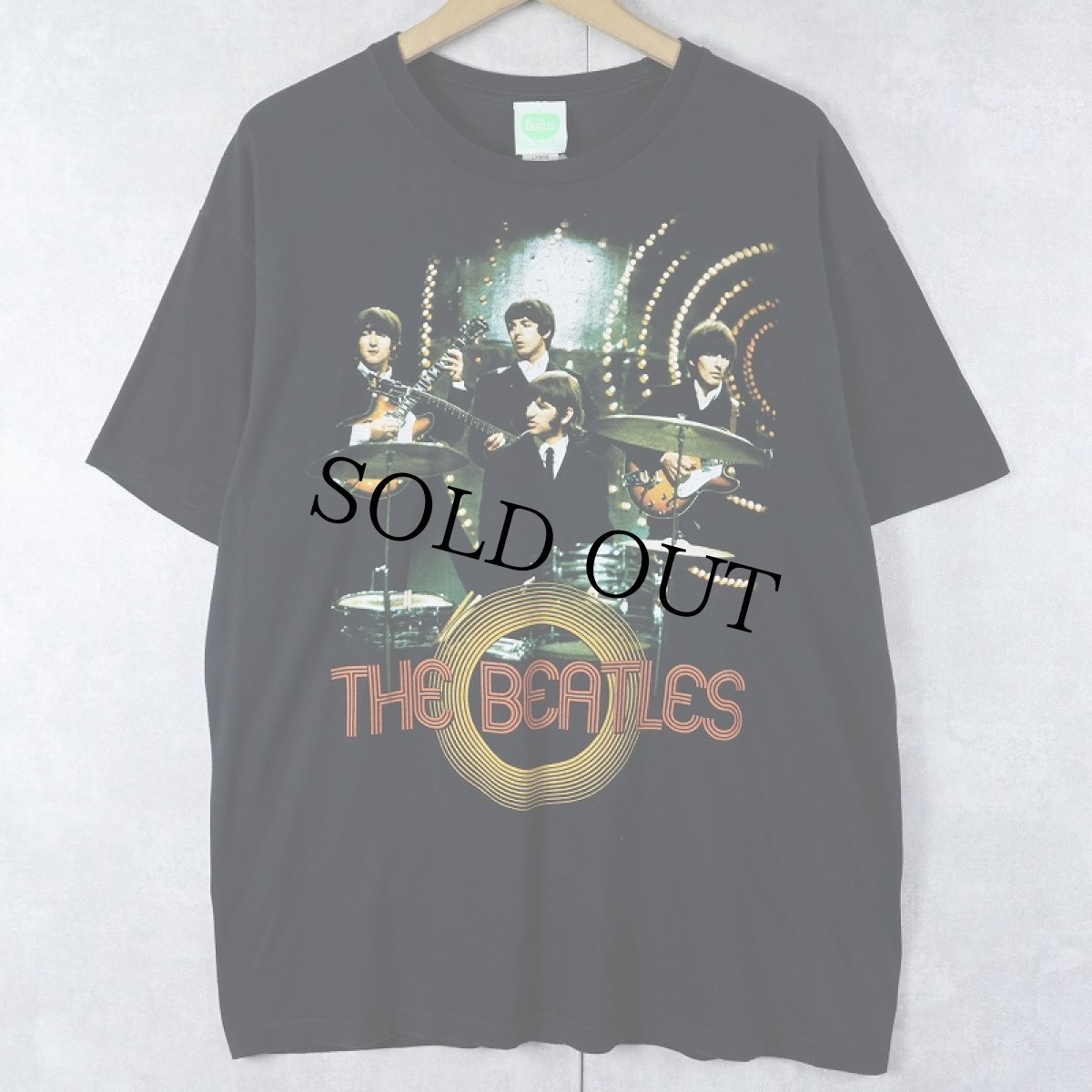 画像1: 2000's THE BEATLES ロックバンドプリントTシャツ BLACK L (1)