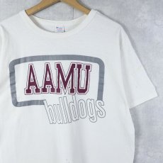 画像1: 80's Champion トリコタグ USA製 "AAMU bulldogs" プリントTシャツ XL (1)