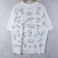 画像1: 90's GREENPEACE ブタプリントTシャツ  (1)