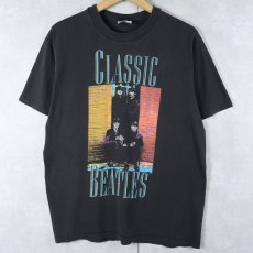 画像1: 90's THE BEATLES USA製 "I love..." ロックバンドプリントTシャツ BLACK L (1)
