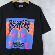 画像1: 90's THE BEATLES USA製 "Final concert appearance" ロックバンドプリントTシャツ BLACK L (1)