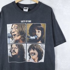 画像1: 2000's THE BEATLES "LET IT BE" ロックバンドプリントTシャツ BLACK L (1)