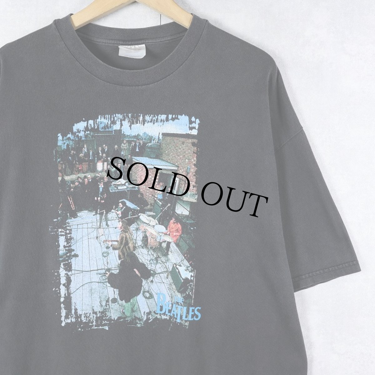 画像1: 2000's THE BEATLES ロックバンドプリントTシャツ BLACK XL (1)