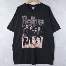 画像1: 90's THE BEATLES USA製 ロックバンドプリントTシャツ BLACK XL (1)