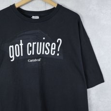 画像1: Carnival Cruise Line "got cruise?" 広告パロディプリントTシャツ BLACK 2XL (1)
