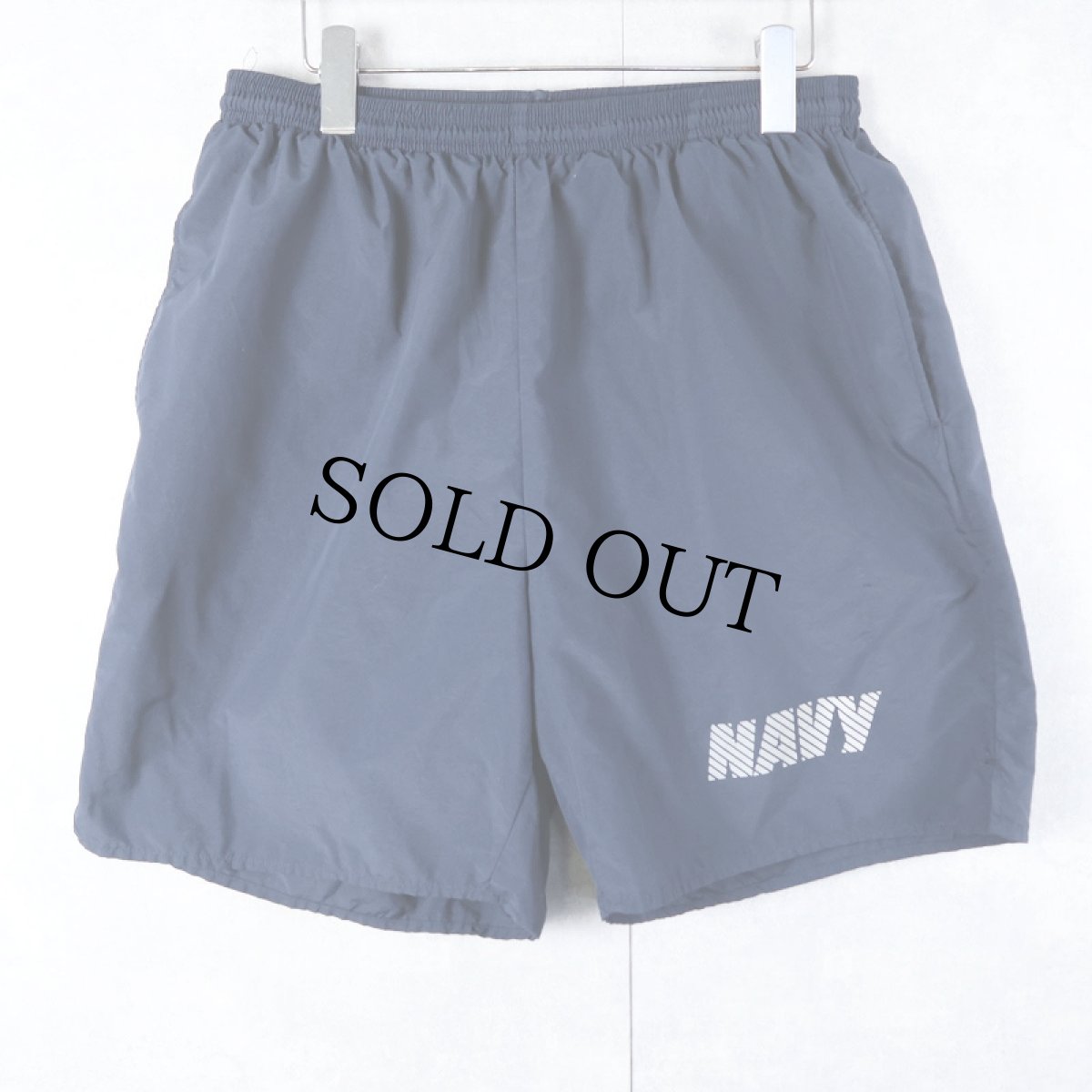 画像1: U.S.NAVY トレーニングショーツ LARGE (1)