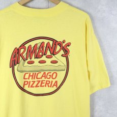 画像1: 90's ARMAND'S CHICAGO PIZZERIA USA製 ピザショッププリントTシャツ XL (1)