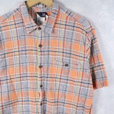 画像2: 2015SS Patagonia チェック柄 ちりめんA/Cシャツ M (2)