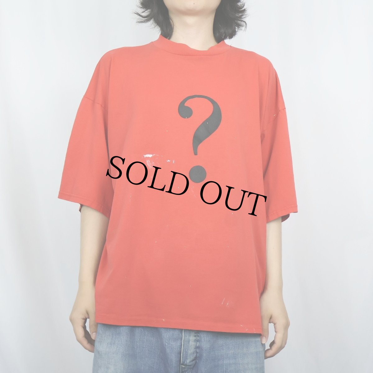 画像2: 90's SUNBELT USA製 "?" プリントTシャツ ONESIZE (2)