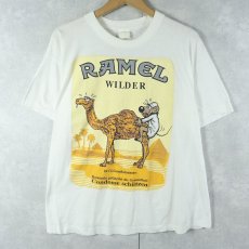 画像1: 90's "RAMEL WILDER" タバコ企業パロディ エロプリントTシャツ M (1)