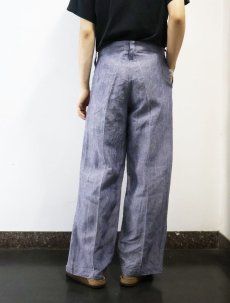 画像3: 50〜60's FRENCH MILITARY リネンセーラーパンツ "ワンウォッシュ" DEADSTOCK 【W32 L29】 (3)