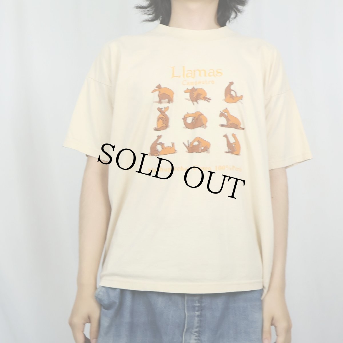 画像2: "Llamas" 四十八手 ラマ エロプリントTシャツ (2)