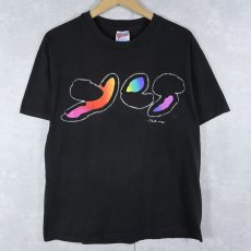 画像1: 90's YES USA製 "WORLD TOUR 1994" プログレッシブ・ロックバンドツアーTシャツ BLACK L (1)