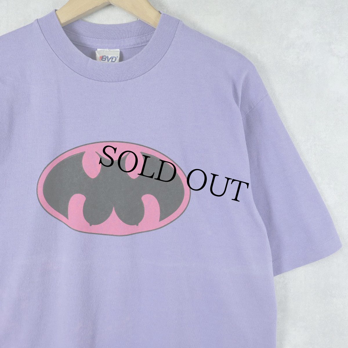 画像1: 90's CANADA製 "BATMAN" キャラクターパロディ エロプリントTシャツ M (1)
