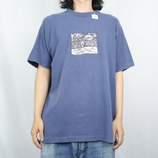 画像2: 90's "hayden!" イラストプリントTシャツ XL (2)