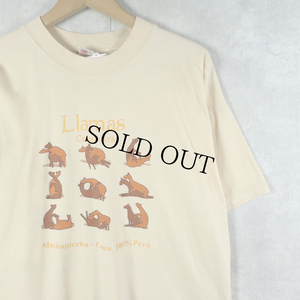 画像1: "Llamas" 四十八手 ラマ エロプリントTシャツ (1)