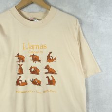 画像1: "Llamas" 四十八手 ラマ エロプリントTシャツ (1)