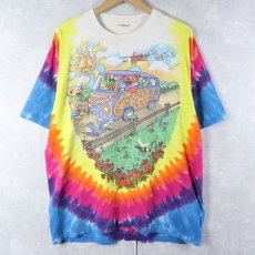 画像1: 90's GRATEFUL DEAD ロックバンド タイダイTシャツ (1)