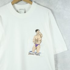 画像1: 90's USA製 "Skinny Dippin" ギミック エロプリントTシャツ L (1)