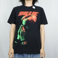 画像2: Billie Eilish ミュージシャンプリントTシャツ BLACK M (2)