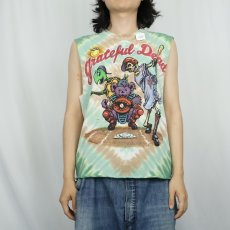 画像3: LIQUID BLUE "GRATEFUL DEAD" ロックバンド カットオフタイダイTシャツ (3)