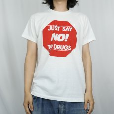 画像3: 90's NIKE USA製 "JUST SAY NO! TO DRUGS" メッセージプリントTシャツ M  (3)