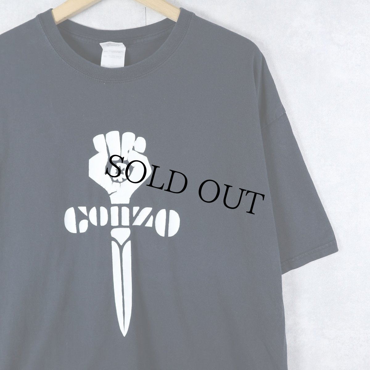 画像1: ”Gonzo Journalism” シンボルマークプリントTシャツ BLACK XL (1)
