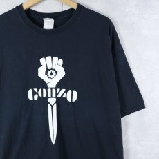 画像1: ”Gonzo Journalism” シンボルマークプリントTシャツ BLACK XL (1)