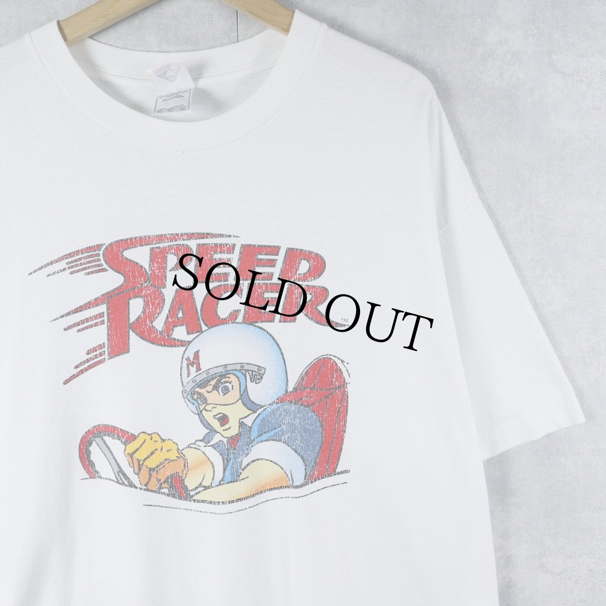 画像1: 2000's SPEED RACER アニメプリントTシャツ XL (1)