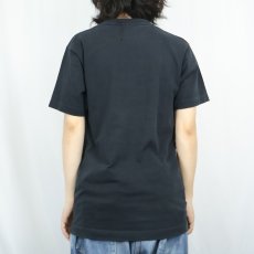 画像3: 90's エディンバラ芸術祭 ツーフェイス アートプリントTシャツ BLACK (3)