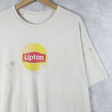 画像1: Lipton 紅茶ブランド ロゴプリントTシャツ  (1)